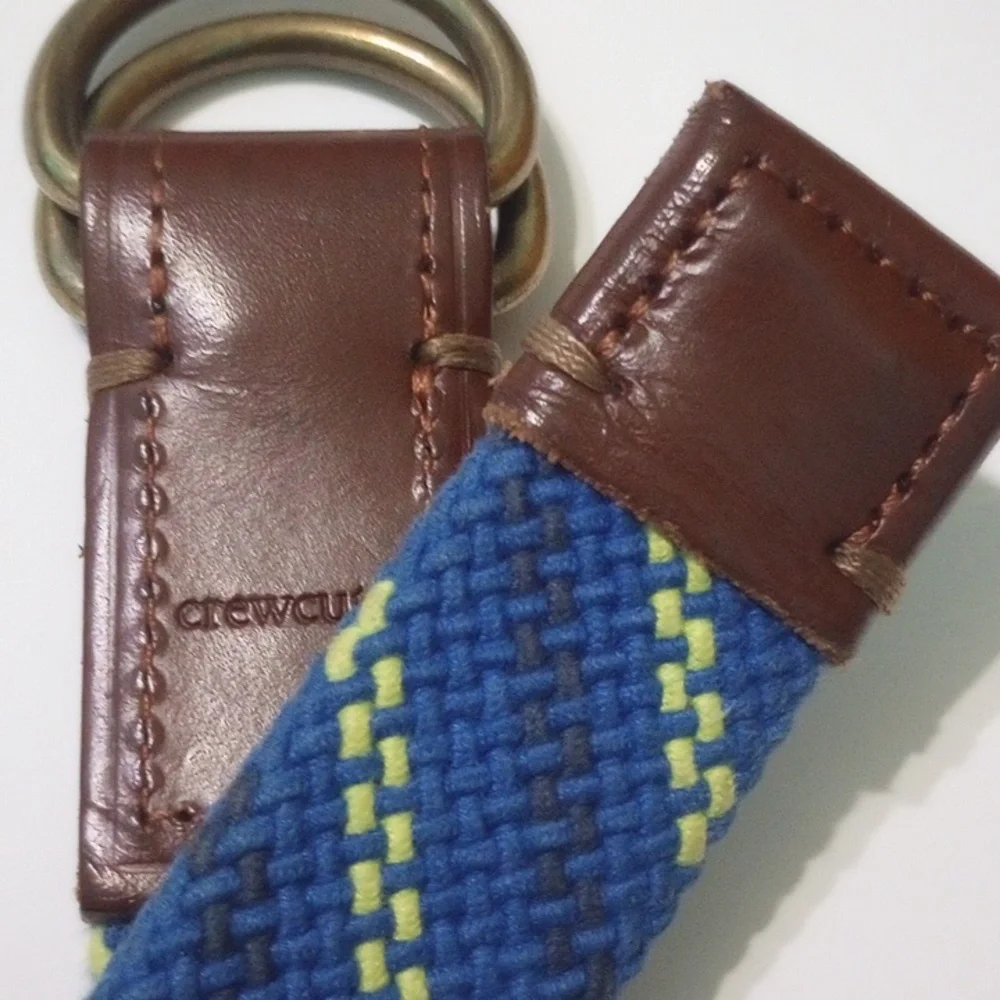 J Crew- Crewcuts D-Ring Woven & Leather Belt- Boys